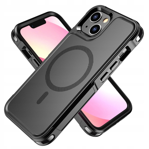 Telefontok a iPhone 14, MagForce MagSafe, fekete