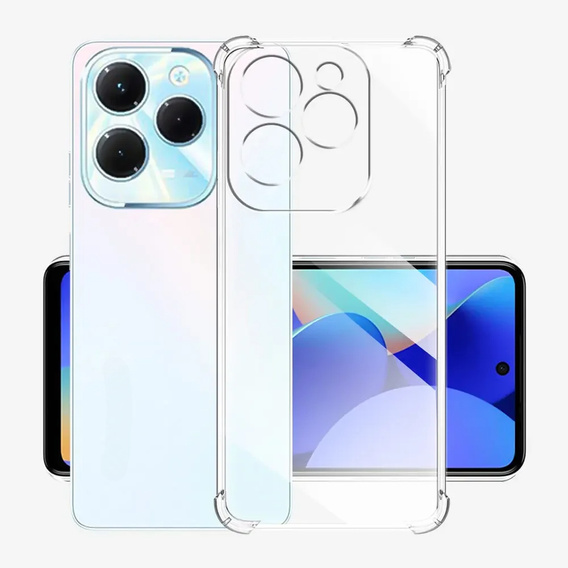 Telefontok a Infinix Hot 40i, Dropproof, átlátszó