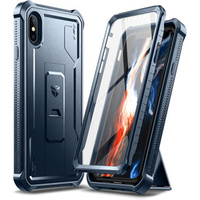 Páncélozott tok a iPhone X / XS, Dexnor Full Body, sötétkék