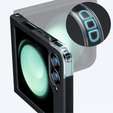 Telefontok a Samsung Galaxy Z Flip7 FE / Z Flip6, Fusion Hybrid, fekete