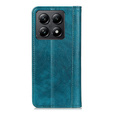 Telefontok a Xiaomi 14T, Wallet Litchi Leather, zöld