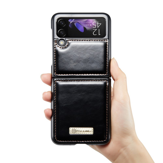 CASEME flip tok Samsung Galaxy Z Flip 3, Waxy Textured, fekete