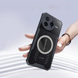 Tok Xiaomi Poco F7 Ultra, mágneses lemezzel, átlátszó / fekete