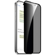 2x edzett adatvédelmi üveg az iPhone 14 Pro Max-hoz, ERBORD 9H Easy App Anti-Peep