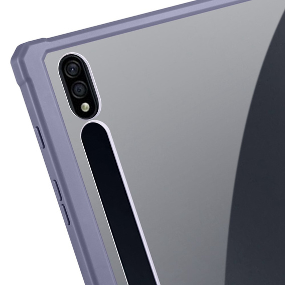 Tok Samsung Galaxy Tab S7 Plus / Tab S7 FE, Smartcase Hybrid, tolltartó résszel, lila