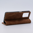 Telefontok a Xiaomi Redmi Note 12 5G / Poco X5 5G, ERBORD Vintage, pénztárca patenttal, barna