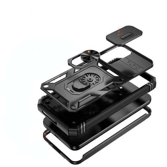 Telefontok a Samsung Galaxy S23 FE, CamShield Slide, fekete