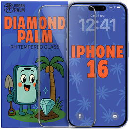 Diamond Palm edzett üveg iPhone 16-hoz