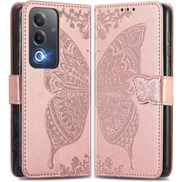 Pattintható tok a Oppo A80, Butterfly, rózsaszín rose gold