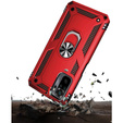 Páncélozott telefontok a Xiaomi Redmi Note 10 / 10S, Nox Case Ring, piros