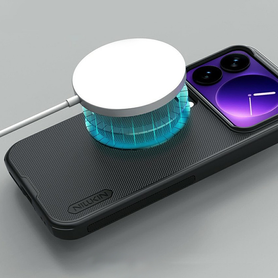 NILLKIN Frosted Shield Pro MagSafe tok Xiaomi 17 Pro készülékhez, fekete