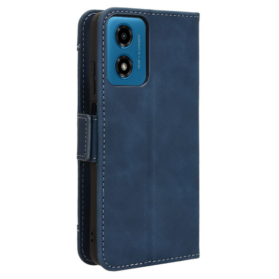Pattintható tok a Motorola Moto E14, Card Slot, sötétkék