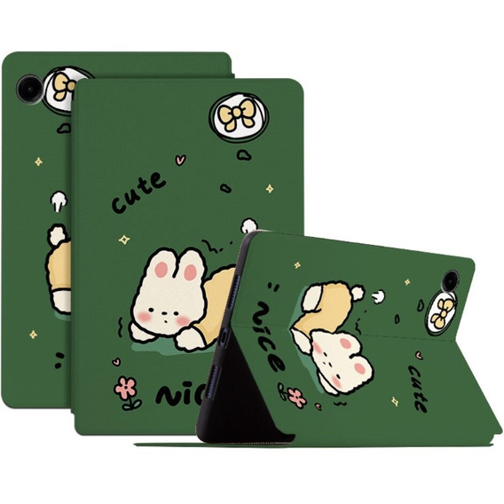 Pattintható tok Samsung Galaxy Tab A9, cute rabbit
