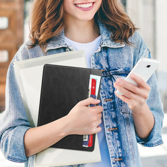 Tok Lenovo Tab M11, Business Card and Pen Slotl, fekete