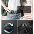 Páncélozott tok Samsung Galaxy Z Flip 5 5G készülékhez, Dexnor Clip Holder, zöld
