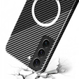 Telefontok a Samsung Galaxy S22, Magsafe Slim Carbon, fekete / szürke