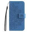 Pattintható tok a Xiaomi Redmi Note 12 4G, Mandala Flower, kék