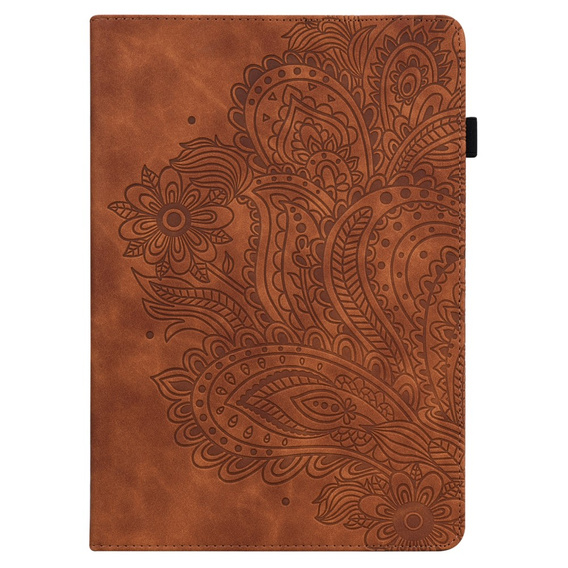 Pattintható tok Xiaomi Redmi Pad SE 11", flower, barna