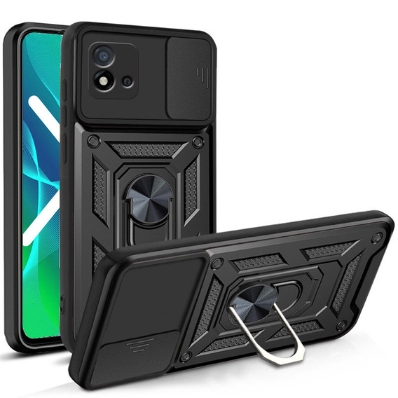 Telefontok a Realme C11 2021, CamShield Slide, fekete