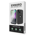 ERBORD MagSafe Cam Slider tok, fekete + képernyővédő üveg iPhone 13 / iPhone 14 készülékekhez