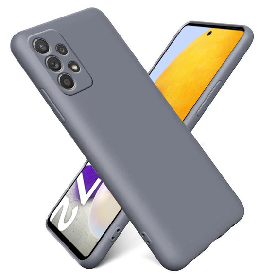 Telefontok a Samsung Galaxy A72 / A72 5G, Silicone Lite, levendula szürke
