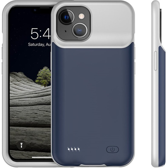 6500mAh akkumulátor tok iPhone 13, kék