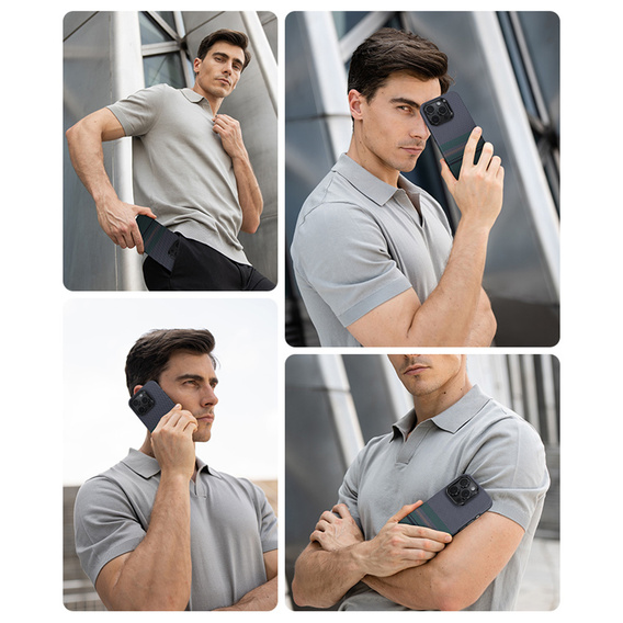 BENKS Kevlar Magnetic Armor Air Aurora 600D S062 tok MagSafe-hez iPhone 15 Pro Max készülékekhez