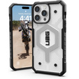 Urban Armor Gear Telefontok a iPhone 15 Pro Max, Pathfinder MagSafe, átlátszó / fekete