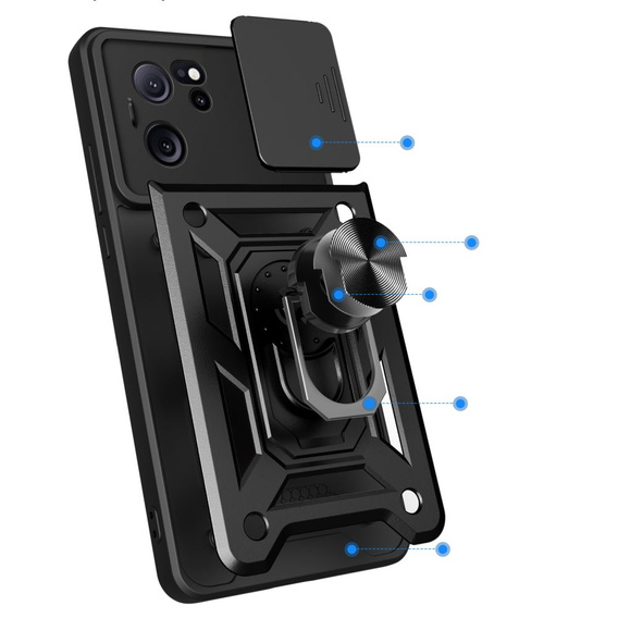 Telefontok a Xiaomi 13T / 13T Pro, CamShield Slide, fekete
