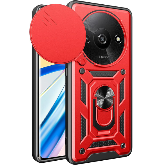 Telefontok a Xiaomi Redmi A3, CamShield Slide, piros