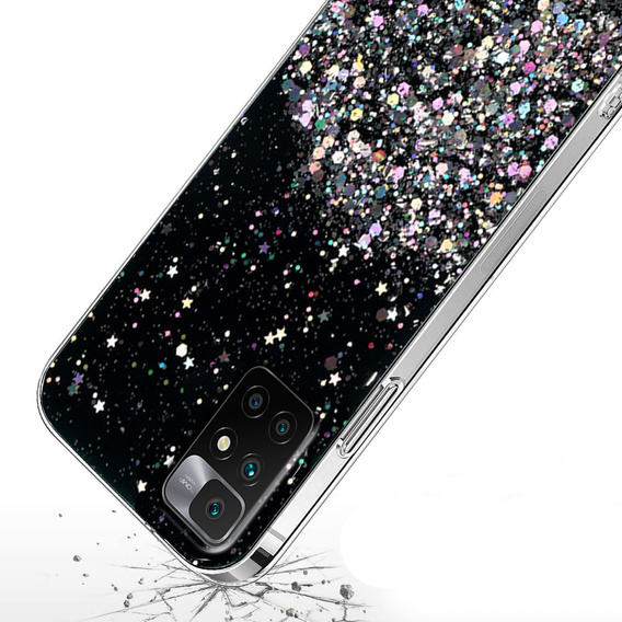 Telefontok a Xiaomi Redmi 10, Glittery, fekete