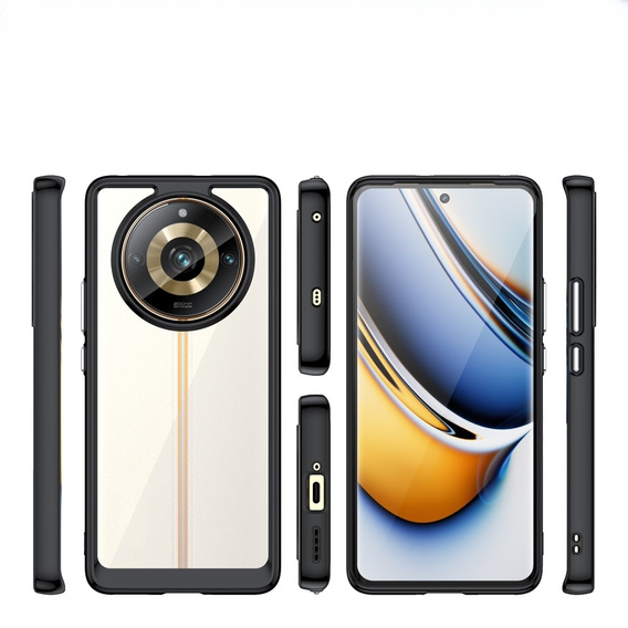 Telefontok a Realme 11 Pro 5G / 11 Pro+ 5G, Fusion Hybrid, átlátszó / fekete