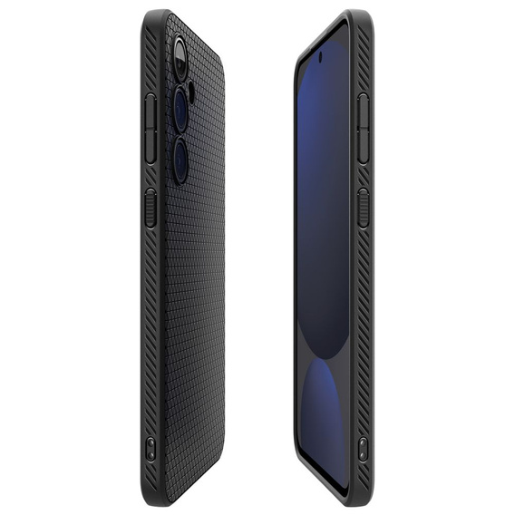 A Spigen tok Samsung Galaxy S24 FE, Liquid Air, fekete + 9H edzett üveghez
