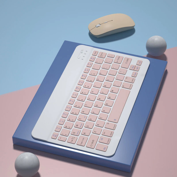 Tok + billentyűzet Xiaomi Pad 5/5 Pro, rózsaszín rose gold