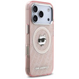 Karl Lagerfeld IML Choupette Head Logo MagSafe telefonhuzat iPhone 17 Pro Max készülékhez