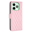 Pattintható tok a Infinix Hot 40i, Wallet, BINFEN COLOR, rózsaszín