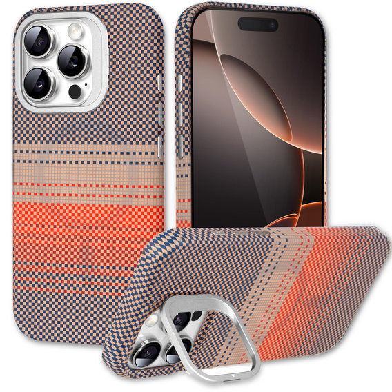 Tok iPhone 16 Pro készülékhez, Frame Kickstand, MagSafe, Sunset Grey