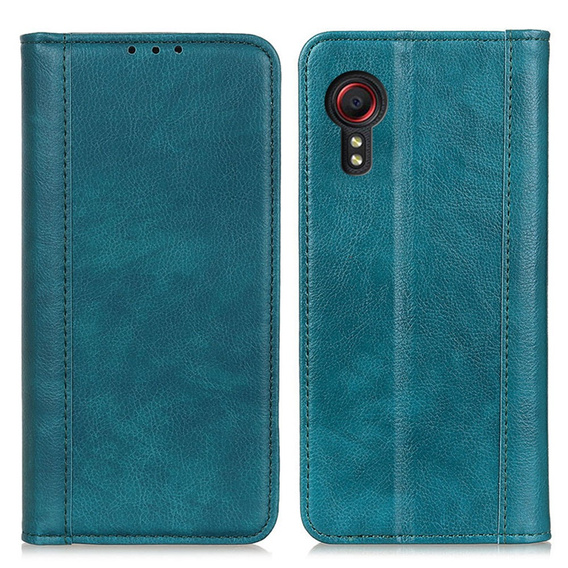 Telefontok a Samsung Galaxy Xcover 7, Wallet Litchi Leather, zöld