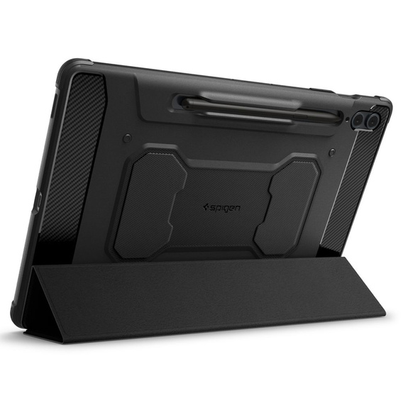 SPIGEN Rugged Armor Pro tok Samsung Galaxy Tab S9 FE+ 12.4" (X610/X616B) készülékhez – Fekete