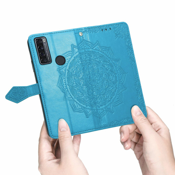 Pattintható tok a TCL 20 SE, Mandala, kék