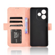 Pattintható tok a Oppo A5 Pro 5G, Card Slot, rózsaszín