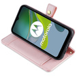 Pattintható tok a Motorola Moto G84 5G, Wallet Zipper Pocket, rózsaszín