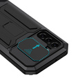 Páncélozott tok a Samsung Galaxy S22, R-JUST CamShield Slide, fekete