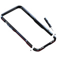 Teletok LUPHIE iPhone 13 Pro Max-hoz, Armor Bumper, fekete / piros
