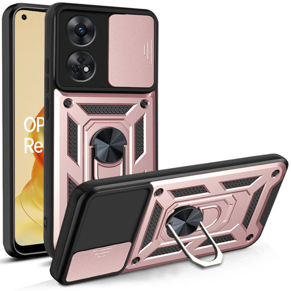 Telefontok a Oppo Reno8 T, CamShield Slide, rózsaszín