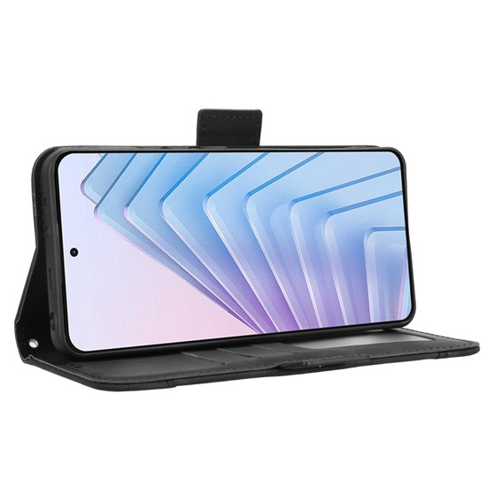 Pattintható tok a Xiaomi Redmi Note 14 4G, Card Slot, fekete