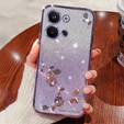 tok Infinix Note 30 VIP, csillogó virág, lila
