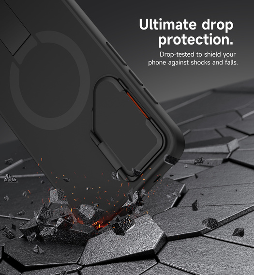 Suritch ütésálló tok állvánnyal és MagSafe-vel Samsung Galaxy S25 FE készülékhez