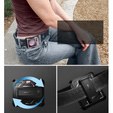Páncélozott tok Samsung Galaxy Z Flip 5 5G készülékhez, Dexnor Clip Holder, rózsaszín