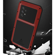 Love Mei Telefontok a Samsung Galaxy A53 5G, armored with glass, piros